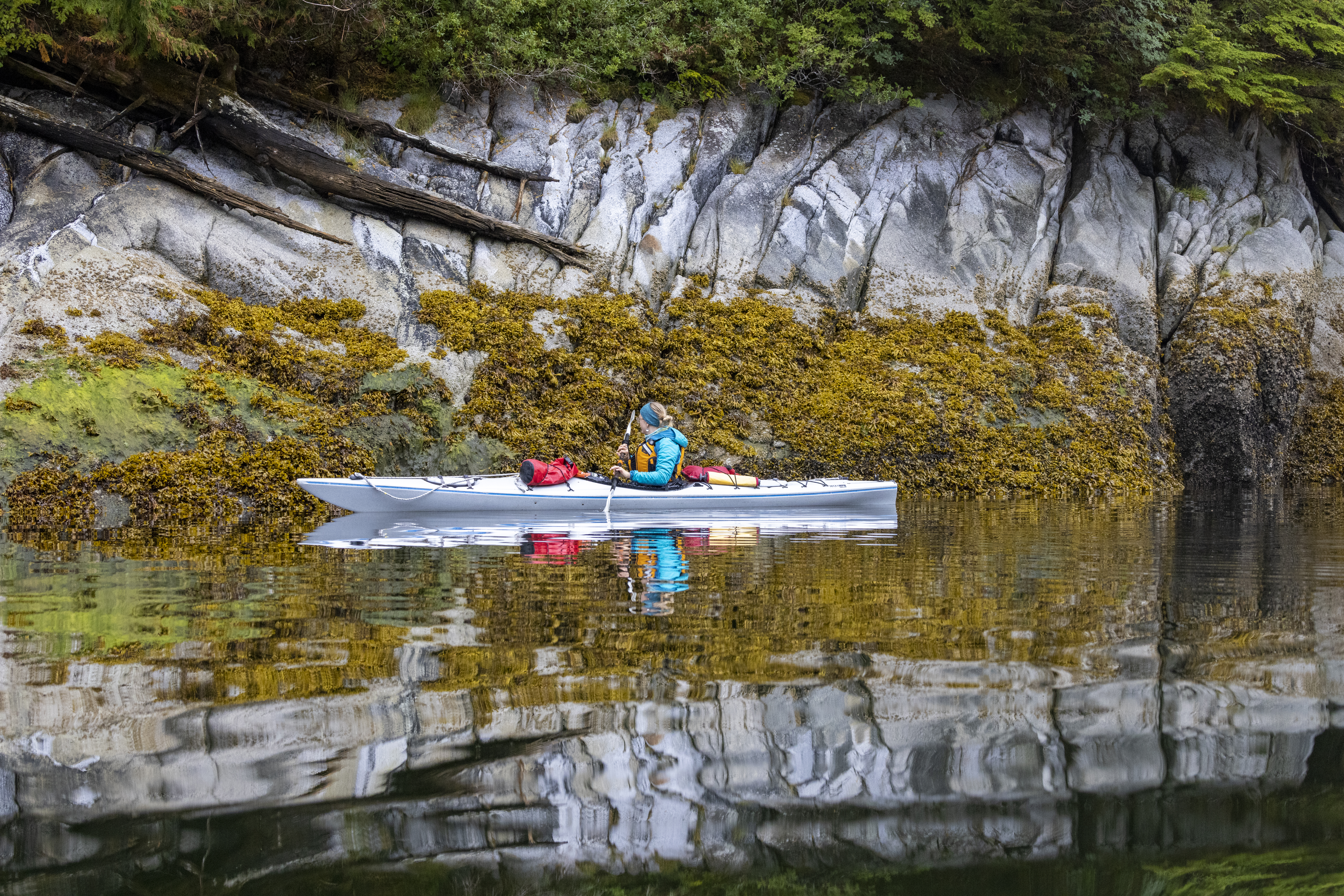Kayak on mirror