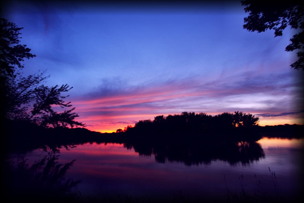 Sunset Over The Wisconsin River